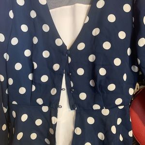 Cute blue and white dots